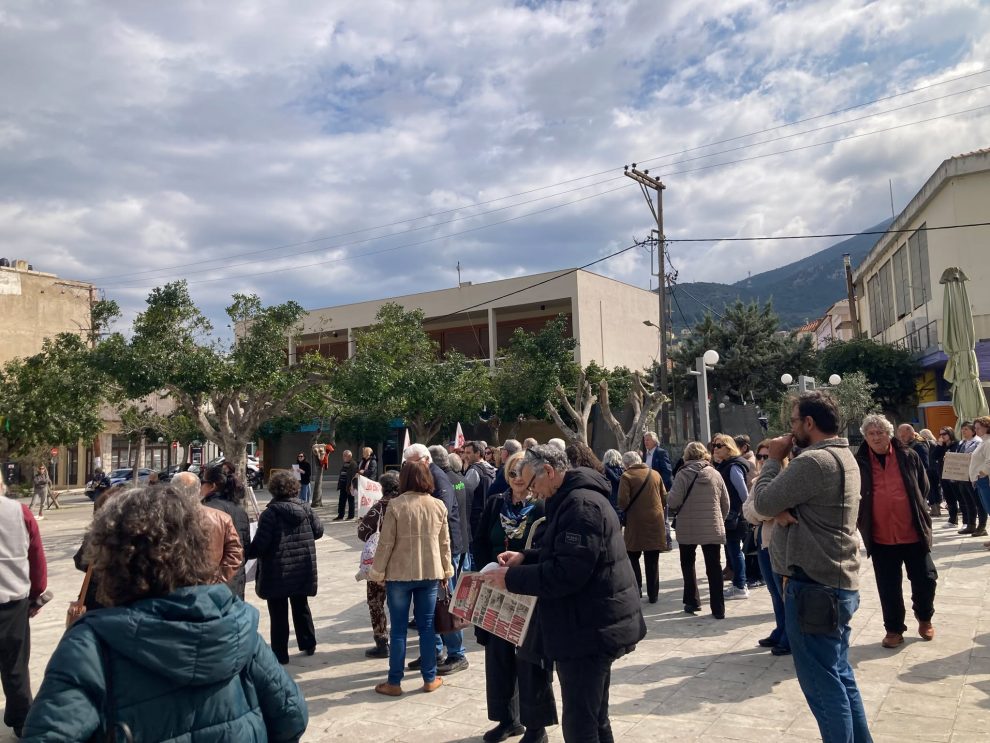 Κυπαρισσία: «Το έγκλημα στα Τέμπη δεν θα ξεχαστεί»