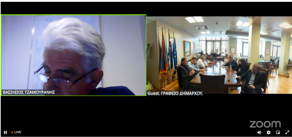 Δημοτικό Συμβούλιο Καλαμάτας με τηλεδιάσκεψη και αντιδράσεις