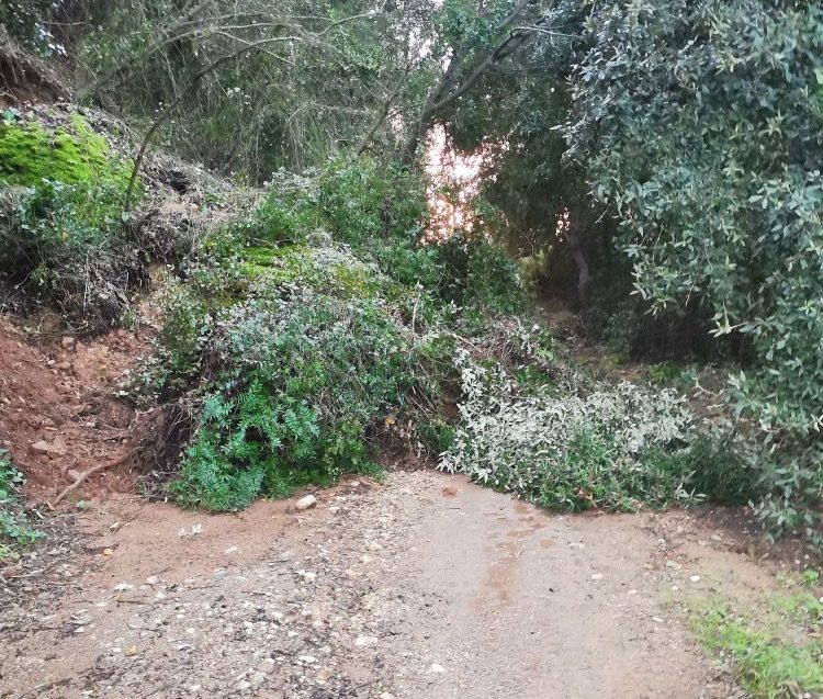 Μύρου-Αλιμάκι: Αποκλεισμένοι οικισμοί από  κατολισθήσεις και καταστροφές