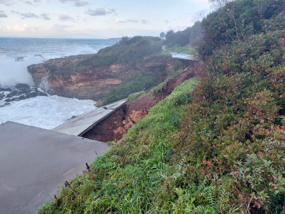Εκτεταμένες ζημιές στον  ποδηλατόδρομο Στούπας – Αγίου Νικολάου