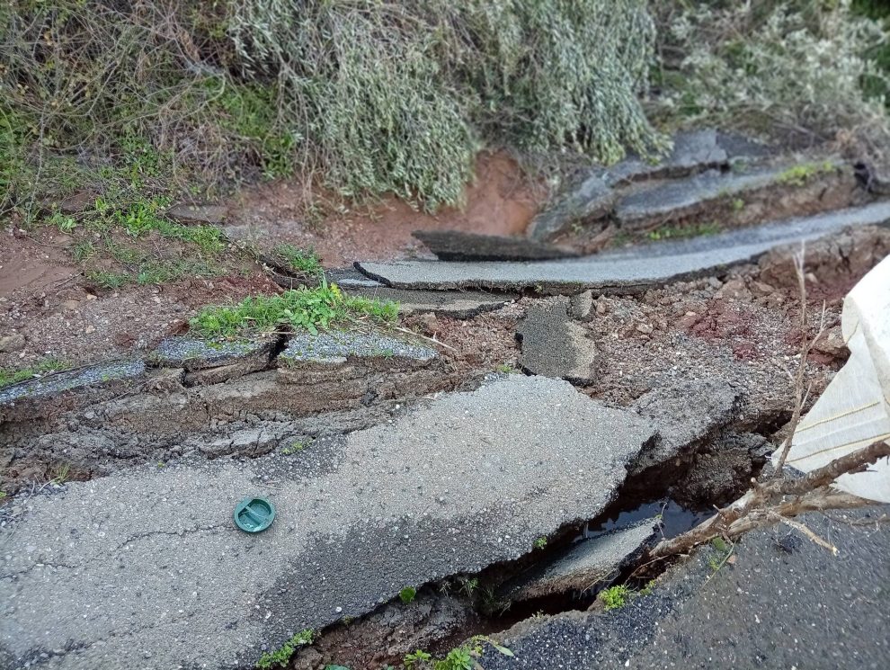 Υποχώρησε τμήμα του δρόμου Σιδηρόκαστρο – Καμάρι