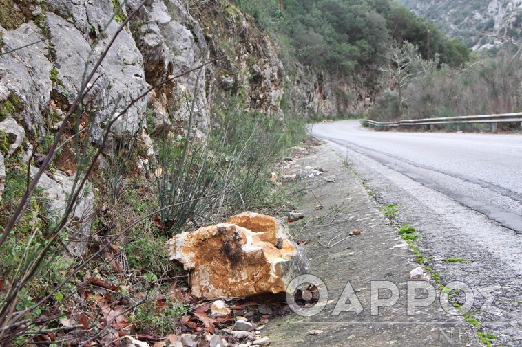 Αδιάβατος και επικίνδυνος ο δρόμος  από Ταΰγετο, ακόμα και από του Λαδά