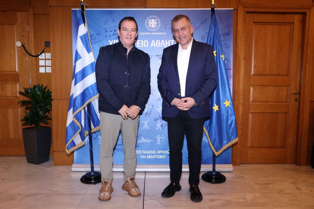 Ο μεγαλομέτοχος της ΠΑΕ Καλαμάτα, Γιώργος Πρασσάς, συναντήθηκε με τον Υπουργό Αθλητισμού, Γιάννη Βρούτση