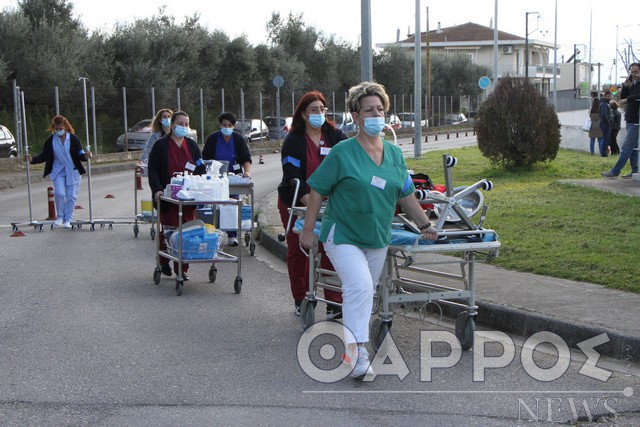 Νοσοκομείο Καλαμάτας: Άσκηση έκτακτης ανάγκης για εκκένωση έπειτα από σεισμό