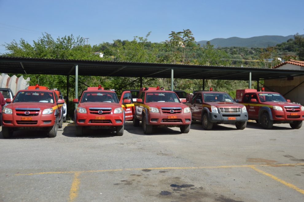 Εκδήλωση αναχώρησης των πυροσβεστικών του Δήμου Καλαμάτας για τις Κοινότητες