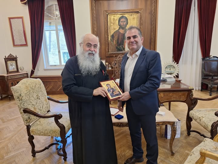 Στην Κύπρο ο δήμαρχος Καλαμάτας -Επισκέφθηκε τον Αρχιεπίσκοπο Γεώργιο