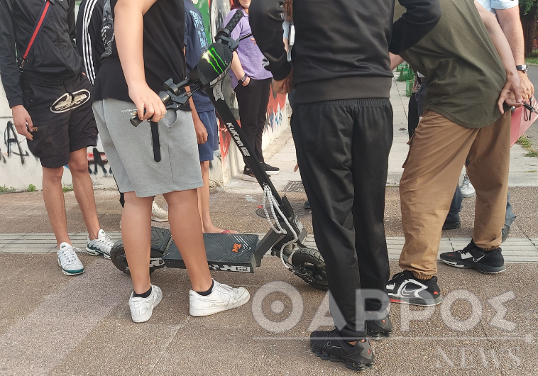 Παράσυρση πεζής από πατίνι στο κέντρο της Καλαμάτας