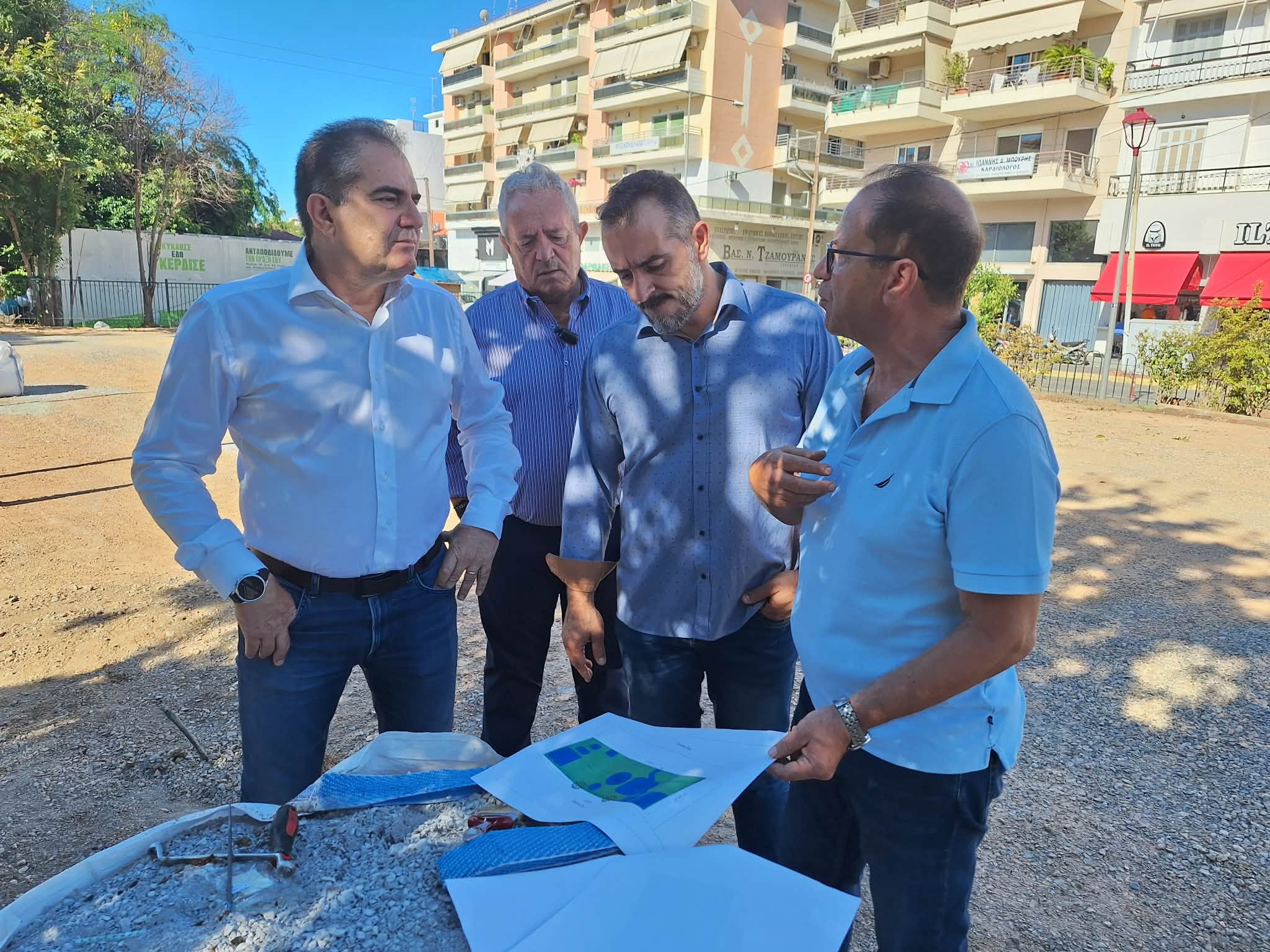 Στο έργο αναβάθμισης της παιδικής χαράς  στον Νέδοντα ο δήμαρχος Καλαμάτας