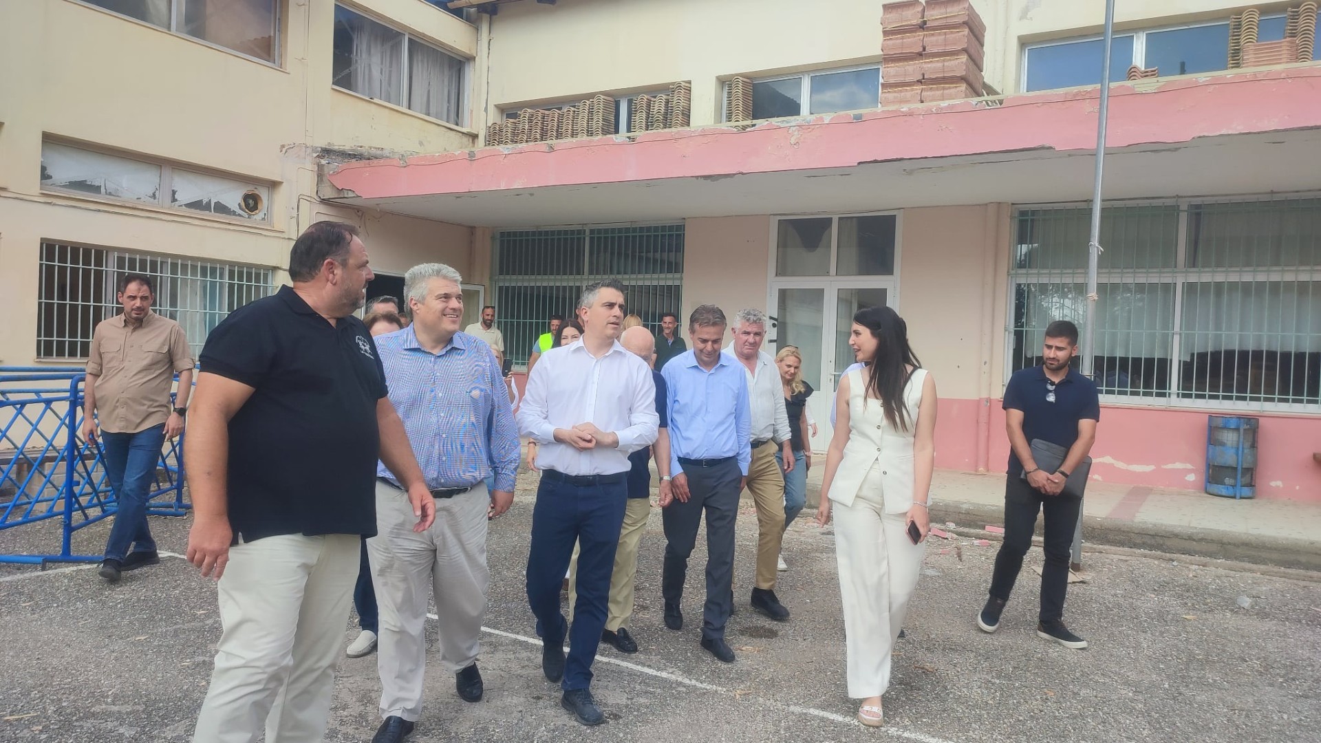 Αυτοψία Δήμα στις εργασίες  ανακαίνισης του ΕΠΑΛ Κυπαρισσίας