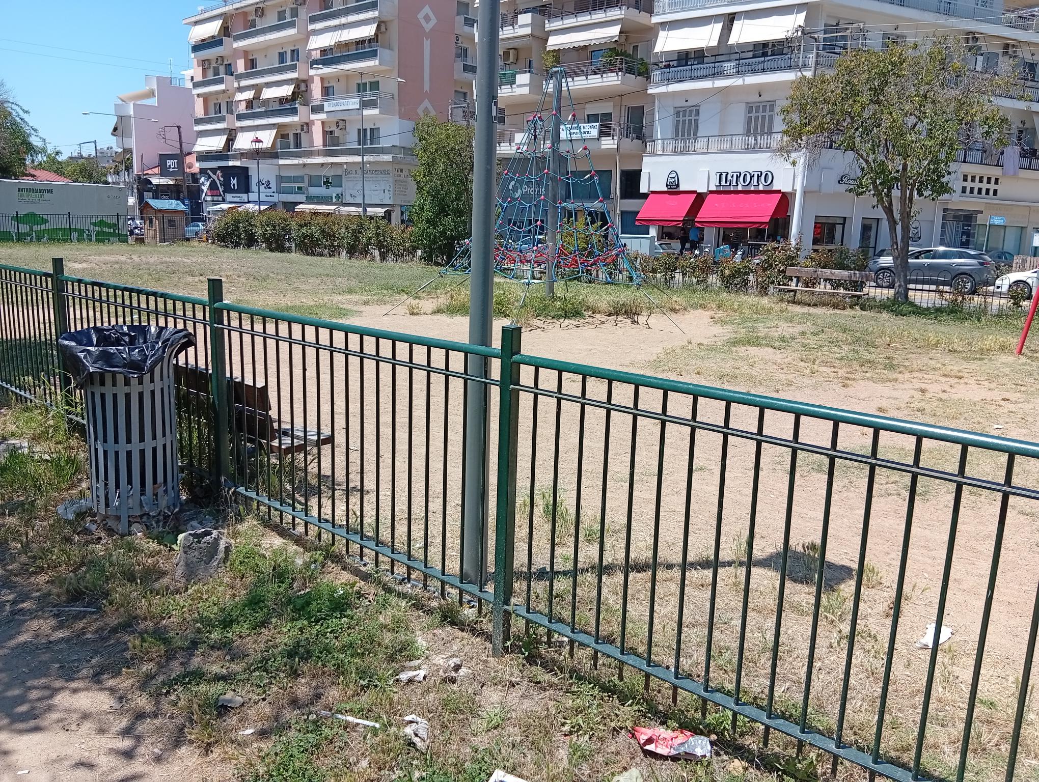 Η παιδική χαρά στο  πρώην Δημοτικό Αναψυκτήριο