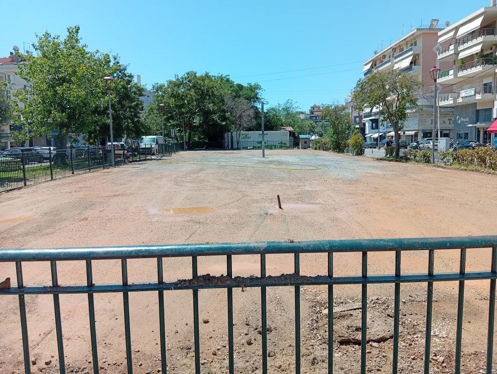 Επιταχύνθηκαν οι ρυθμοί στην παιδική χαρά του Νέδοντα