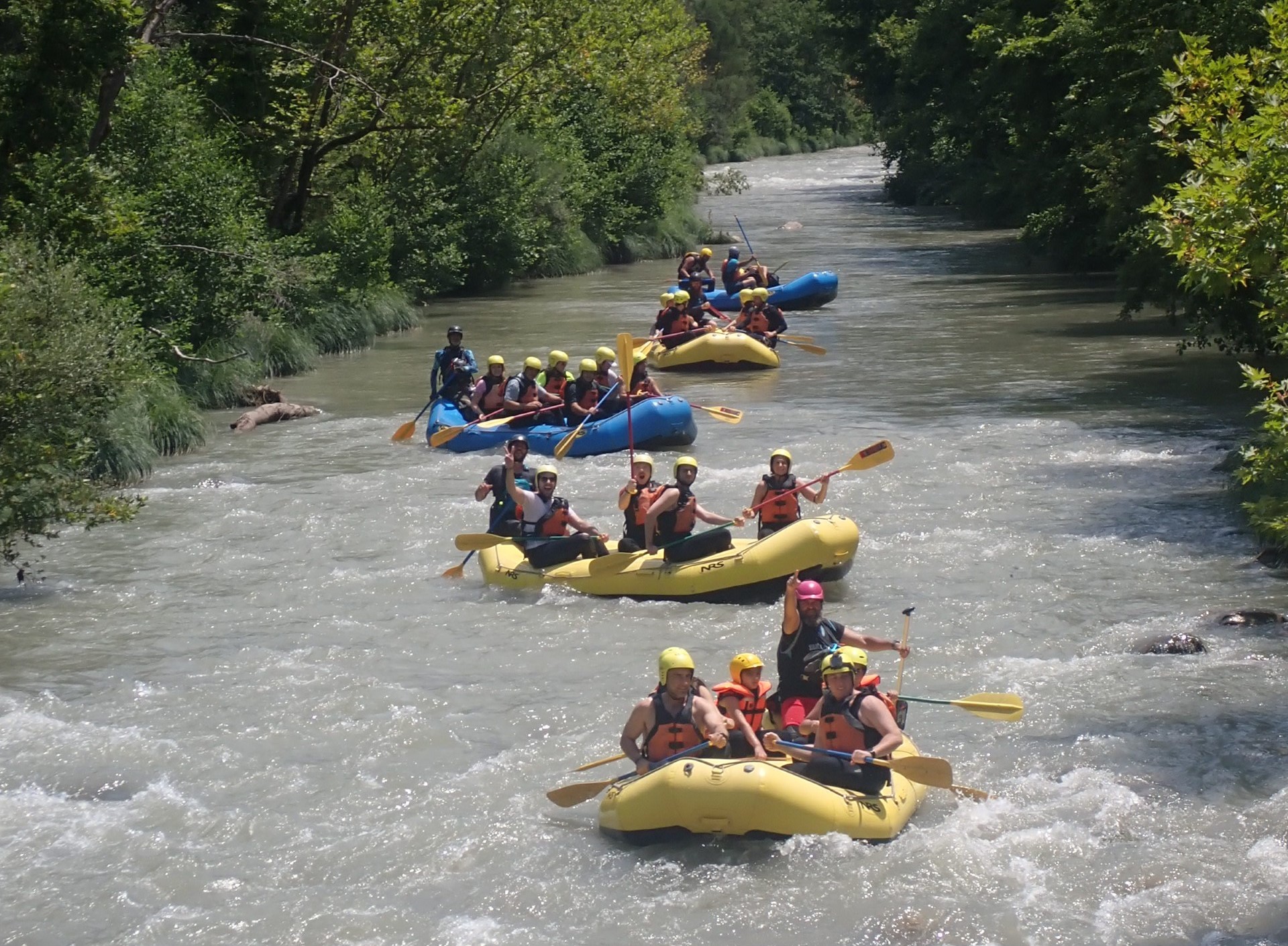 Rafting σε Λούσιο και Αλφειό ποταμό