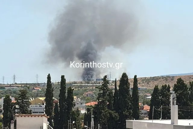 Κορινθία: Έκρηξη και φωτιά σε εργοστάσιο – Εντοπίστηκε σορός