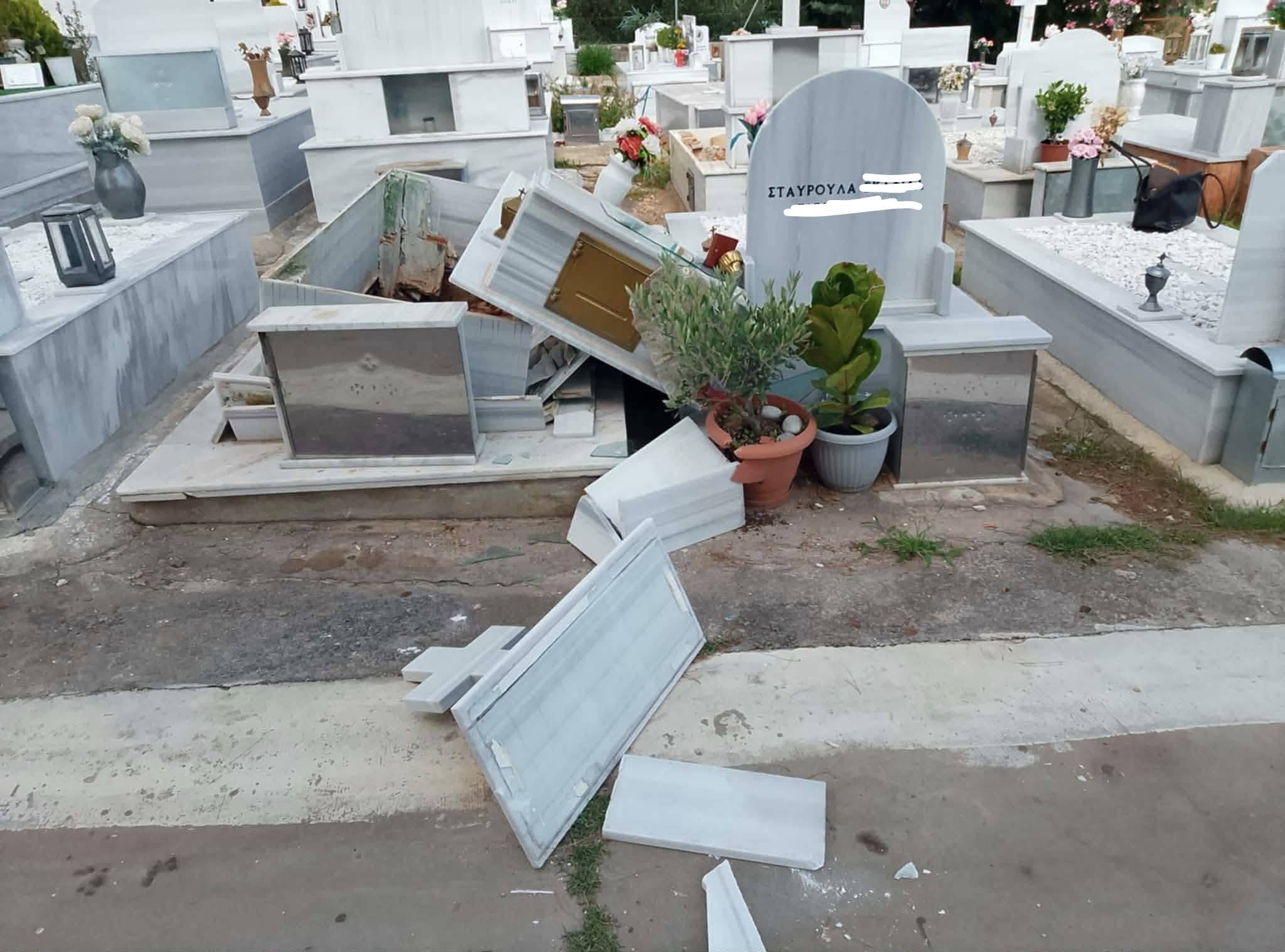 Έσπασαν τάφο στα Λαίικα