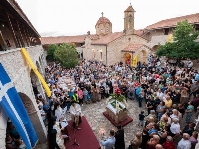 Ο Εσπερινός της Κοιμήσεως της Θεοτόκου στη Μεσσηνία