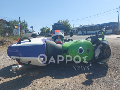 Τροχαιο με τραυματισμό στο Ασπρόχωμα