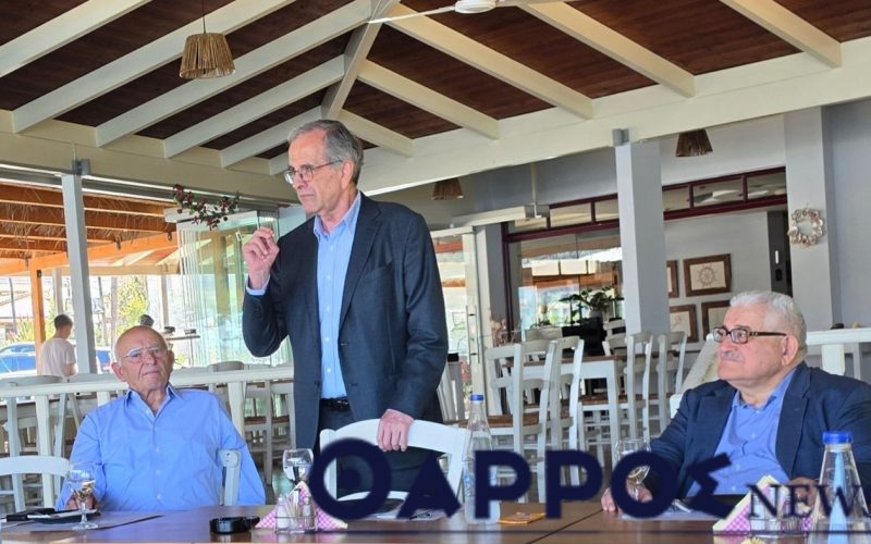 Στην Κυπαρισσία ο Αντώνης Σαμαράς (φωτογραφίες)