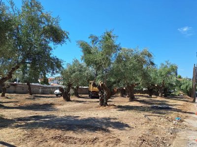 Διαμορφώνεται ο χώρος στάθμευσης στην Αγία Παρασκευή
