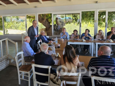 Στην Κυπαρισσία χθες για γεύμα με φίλους ο Αντώνης Σαμαράς