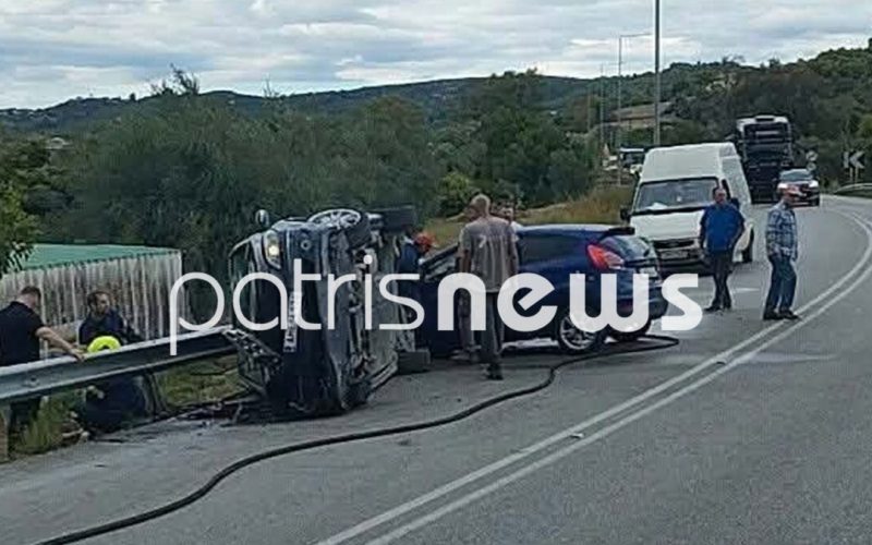 Ε.Ο. Πύργου -Κυπαρισσίας: 6 τραυματίες σε σοβαρό τροχαίο