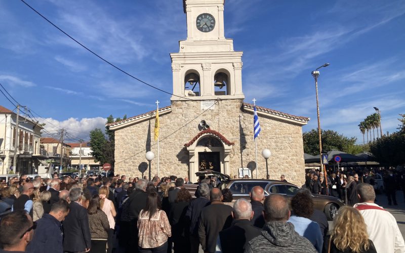 Αποχαιρετισμός χθες στον πρώην δήμαρχο Γαργαλιάνων Σταύρο Καλοφωλιά