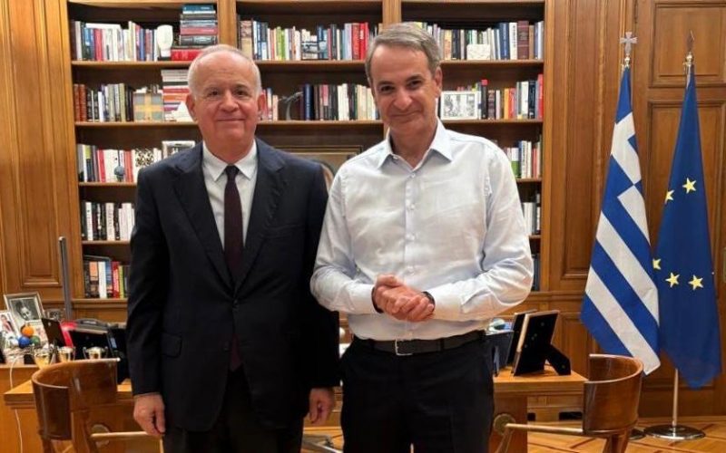 Συνάντηση Γιάννη Λαμπρόπουλου με Κυριάκο Μητσοτάκη