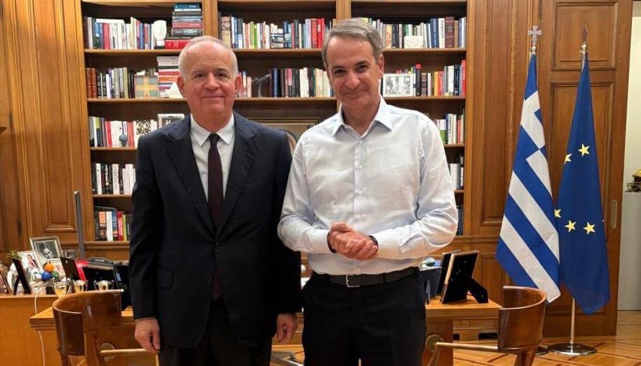 Συνάντηση Γιάννη Λαμπρόπουλου με Κυριάκο Μητσοτάκη