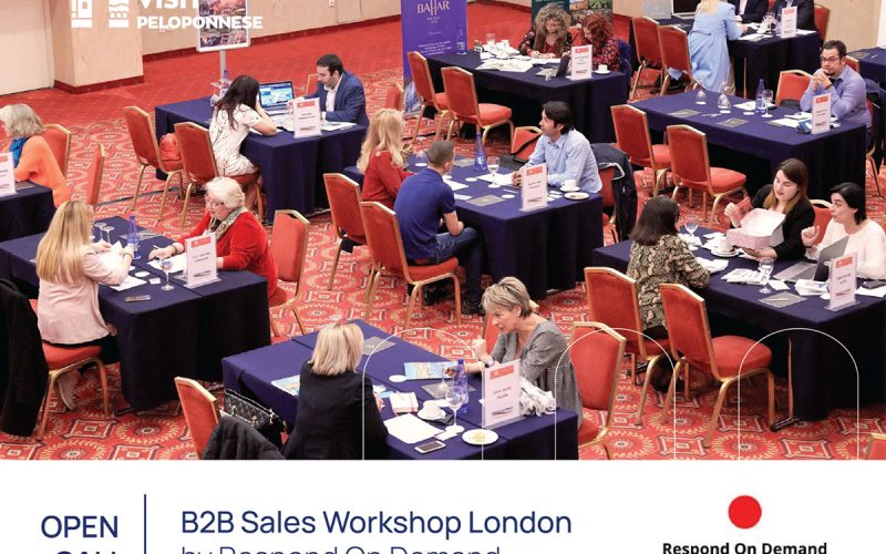 Visit Peloponnese: Ανοιχτή Πρόσκληση Συμμετοχής στο B2B Sales Workshop London by Respond