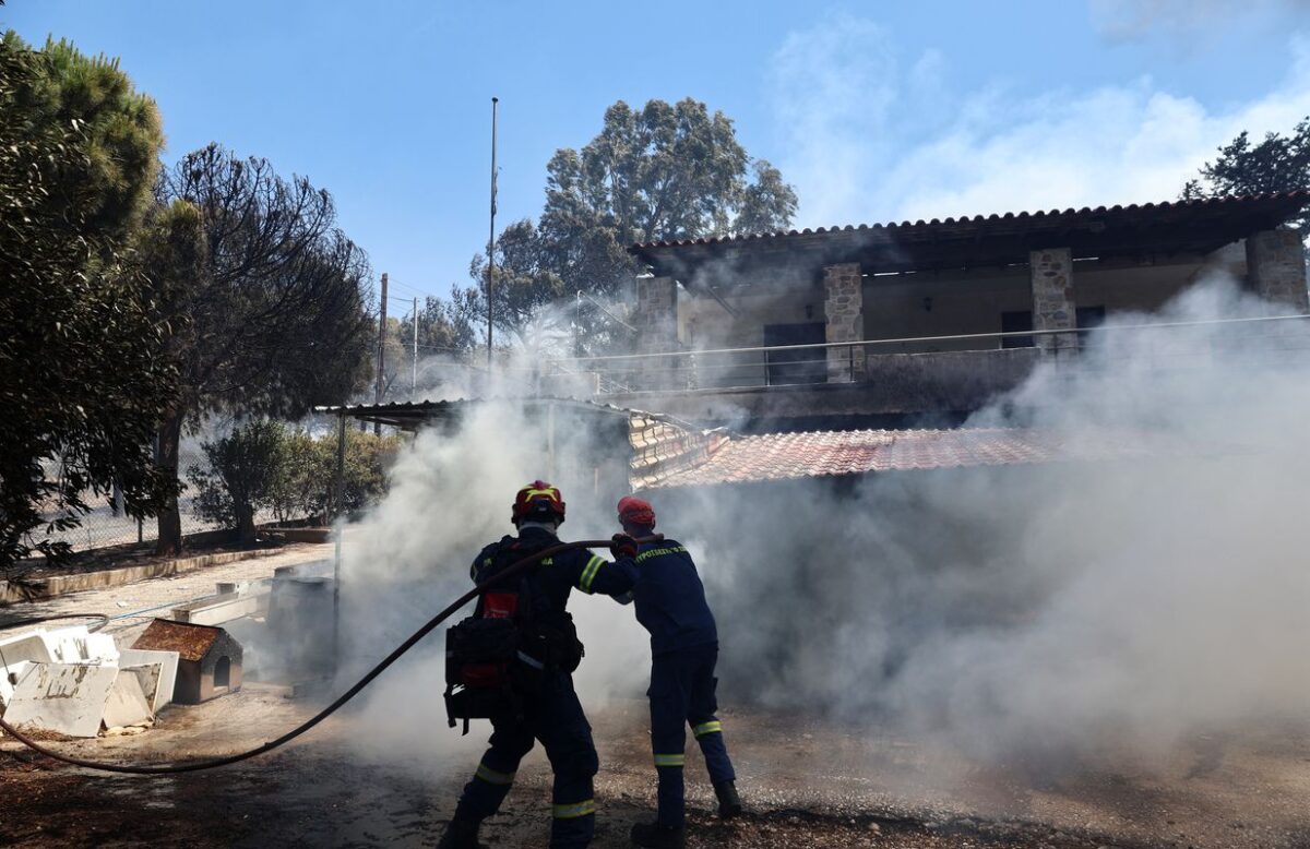 Μεγάλη άσκηση εκκένωσης λόγω πυρκαγιάς της Μικρής και  Μεγάλης Μαντίνειας, των Σωτηριανίκων και άλλων οικισμών